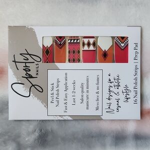 Sporty Nails Aztec themed peel and stick nail polish strips